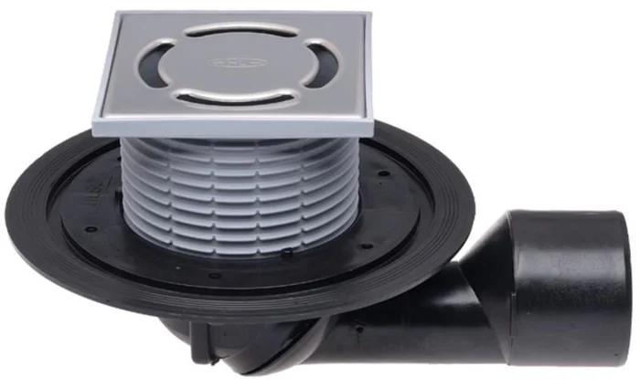 HL Balkon-u.Terrassenablauf DN50/70mm drehbar mit frostsicherer Geruchsklappe