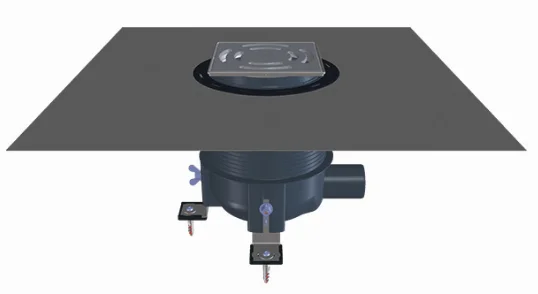 HL Duschablauf Höhe 80-250mm für Rost