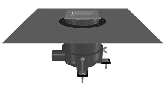 HL Duschablauf Höhe 80-250mm mit Fliesenmulde