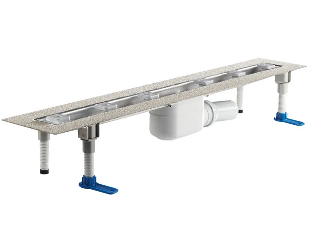 HL Edelstahl Duschrinne zum Einbau an der Wand 800 mm