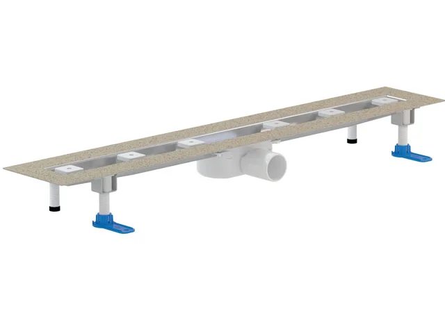 HL Edelstahl Duschrinne zum Flächeneinbau (ultra flach) 900 mm