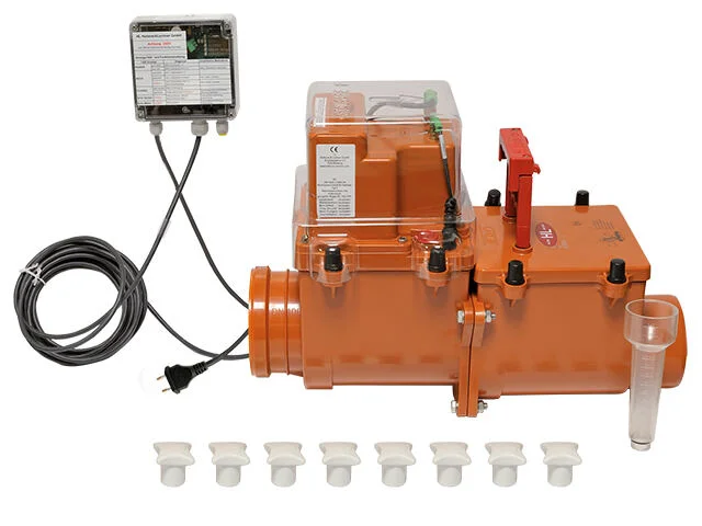 HL Rückstauverschluss mit elektronisch geregelter Klappe