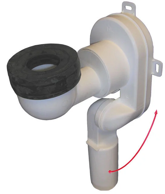 HL431 Urinal-Absaugsiphoon vertikal