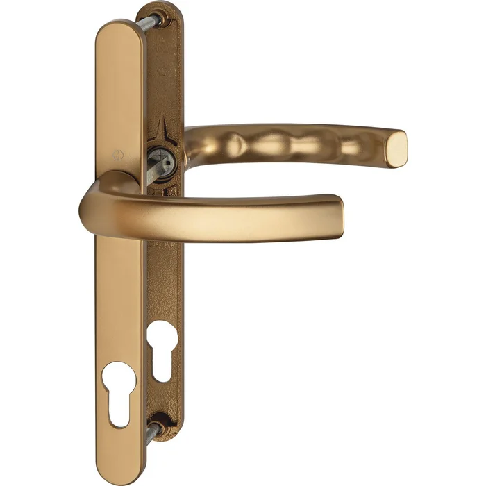 Hoppe Drückergarnitur LIÈGE – auf Schmalschild 24 mm, 67 – 72, bronze