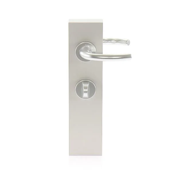 Hoppe Drückergarnitur TOKYO – auf Rosette WC, 40, silber eloxiert