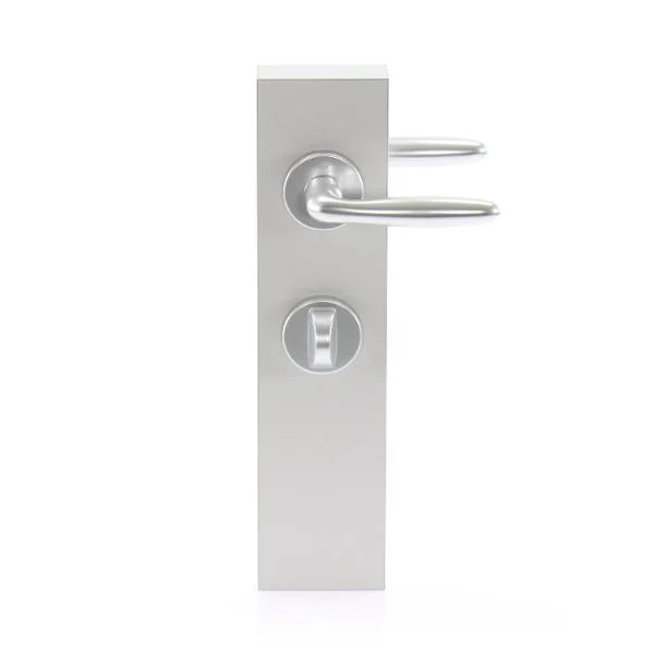 Hoppe Drückergarnitur VERONA – auf Rosette WC, 40, silber eloxiert