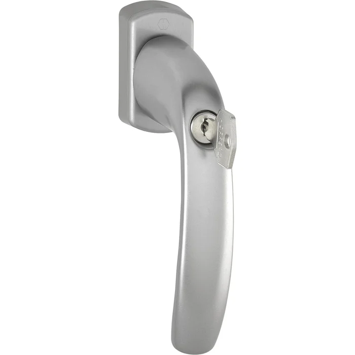 Hoppe Fenstergriff NEW YORK Sperrzylinder 90° Vierkant 7x40mm Edelstahl Effekt