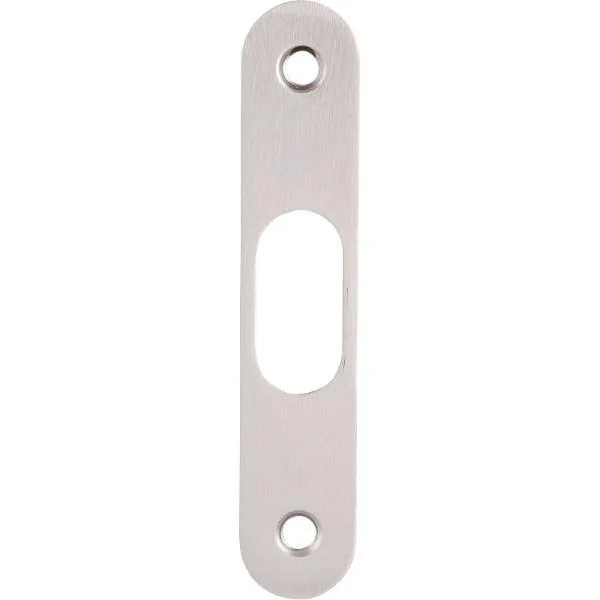 Hoppe Schließblech Anschlagplatte für Schiebetürschlösser 90x18x2mm verchromt satiniert