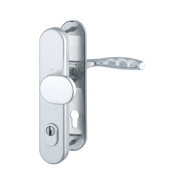 Hoppe SH-Wechselgarnitur NEW YORK-auf Schild PZ88, 62-72, Kzs., Kl3, silber