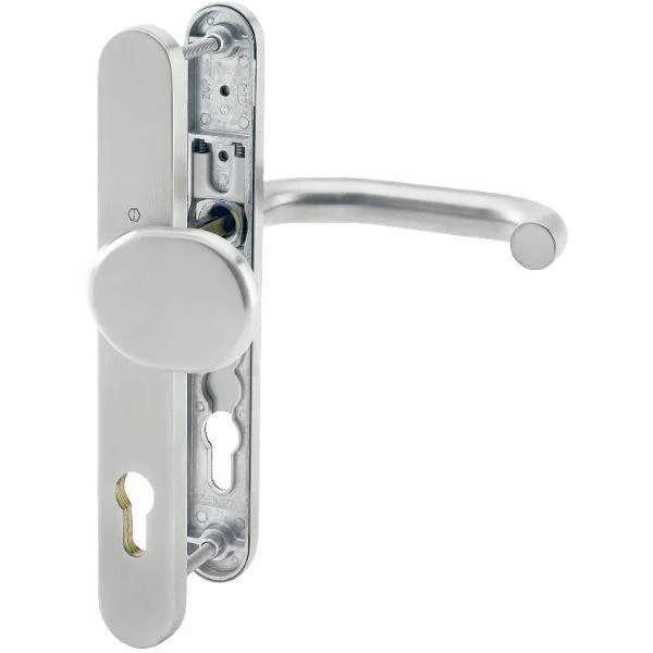 Hoppe SH-Wechselgarnitur PARIS m Schmalschild PZ92, silber