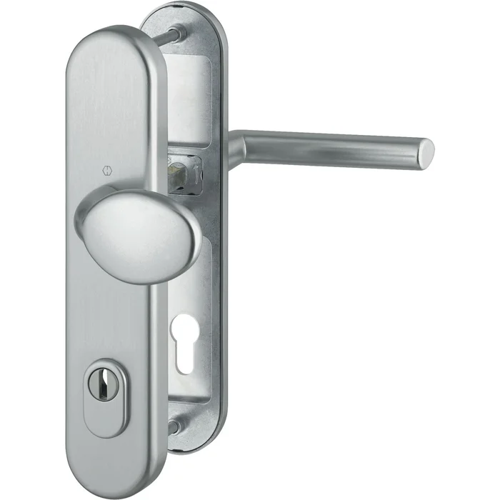 Hoppe SH-Wechselgarnitur STOCKHOLM-auf Schild PZ88, 62-72, SST, mK., Ed Eff.