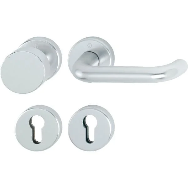 Hoppe Wechselgarnitur PARIS – auf Rosette, silber elox