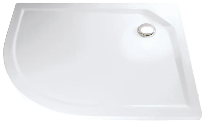 HSK Acryl-Duschw. 90×80 Viertelkreis, asymmetrisch, super-flach