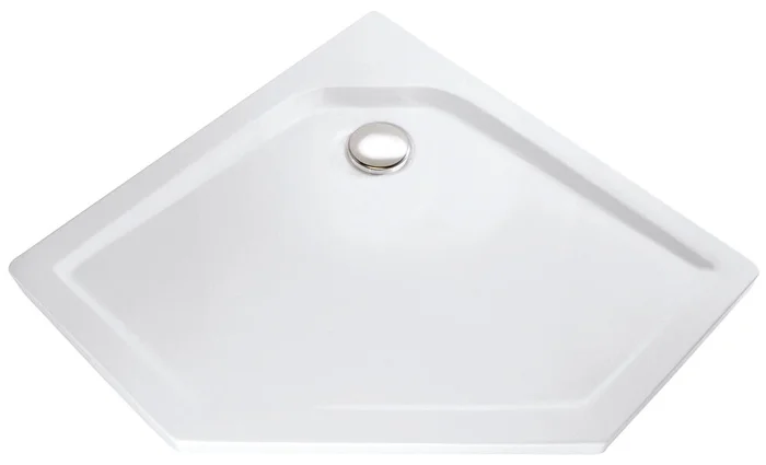 HSK Acryl-Duschwanne 100×100, super-flach, Fünfeck