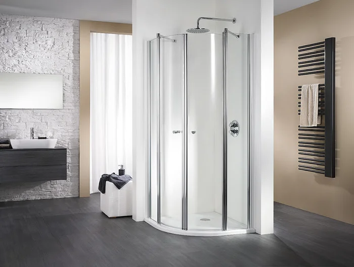 HSK Exklusiv Runddusche, 4-teilig, 90 x 90 x 185