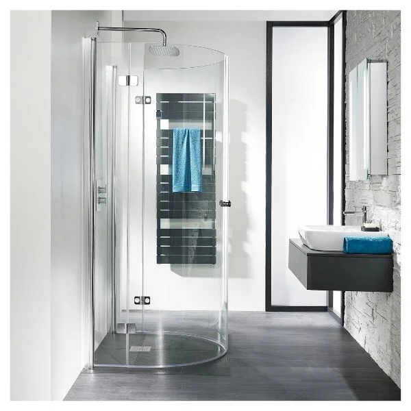 HSK Exklusiv Runddusche Halbkreis mit Drehfalttür