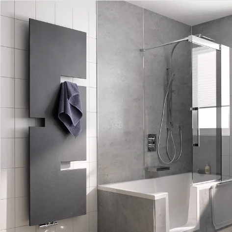 HSK Juke Designheizkörper, graphit-schwarz, 606×1226