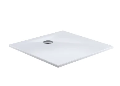 HSK Marmor-Polymer-Duschw. 100×100, plan, Quadrat