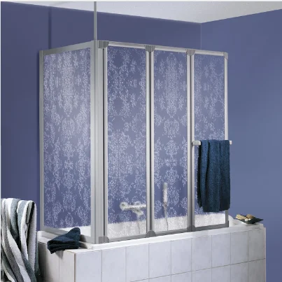 HSK Prisma Badewannenaufsatz 151,8x140cm, 3-teilig