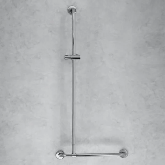 HSK Solida Stützgriff m. Brausehalter, 1100x500mm chrom