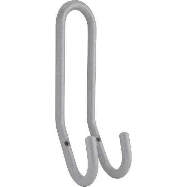 Huthaken Nora Breite 51 mm, Höhe 192 mm, Stahl weißaluminium (ca. RAL 9006)