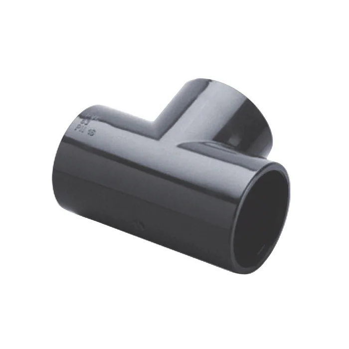 IBG T-Stück 90° gleich PVC grau Klebe PN16