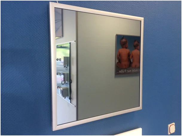 Infrarot Spiegelheizpaneel 600 Watt mit Alurahmen