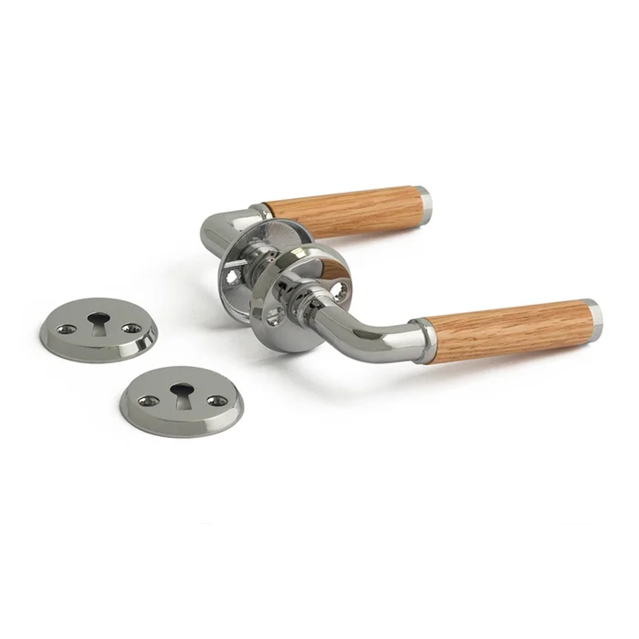 Innentürgriff A385 Eiche/Chrom Habo