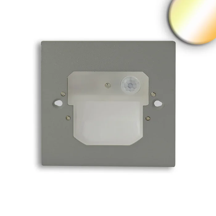 ISOLED LED Wandeinbauleuchte Sys-Wall68 230V mit PIR Sensor 2W ColorSwitch 3000|4000|6000K exkl.Cove