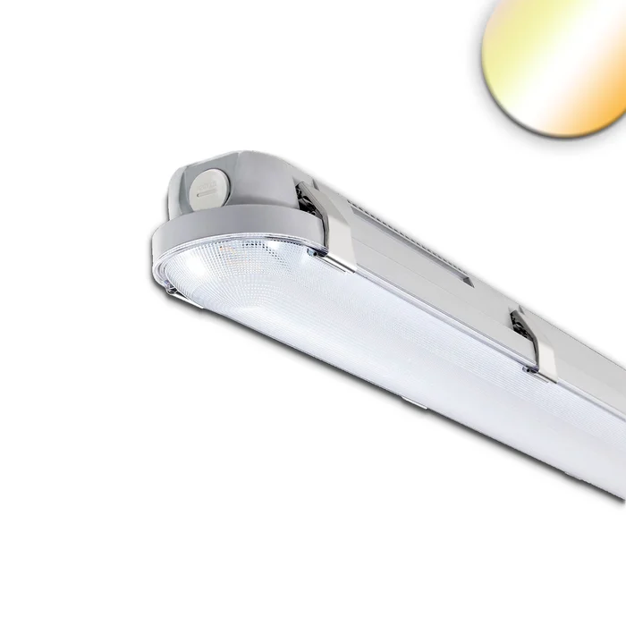 ISOLED LED Wannenleuchte 120cm mit Notlichtfunktion IP65 PowerSwitch 25-40W ColorSwitch 3000|4000|50