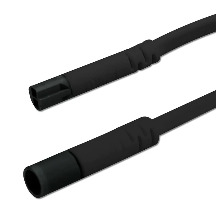 ISOLED Mini-Plug Verlängerung male-female 1m 2×0,75 IP54 schwarz max. 48V/6A