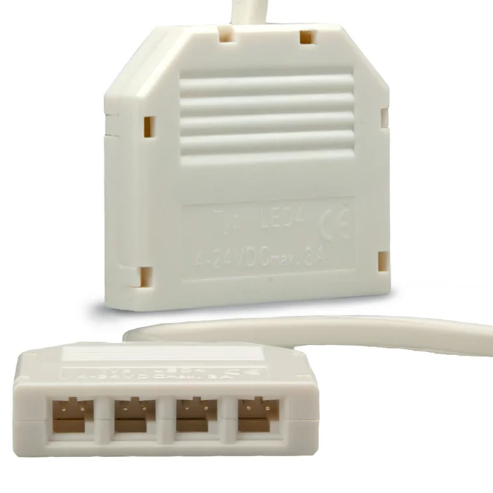 ISOLED MiniAMP 60cm Litze an 4-fach Verteiler female-Buchse max. 3A