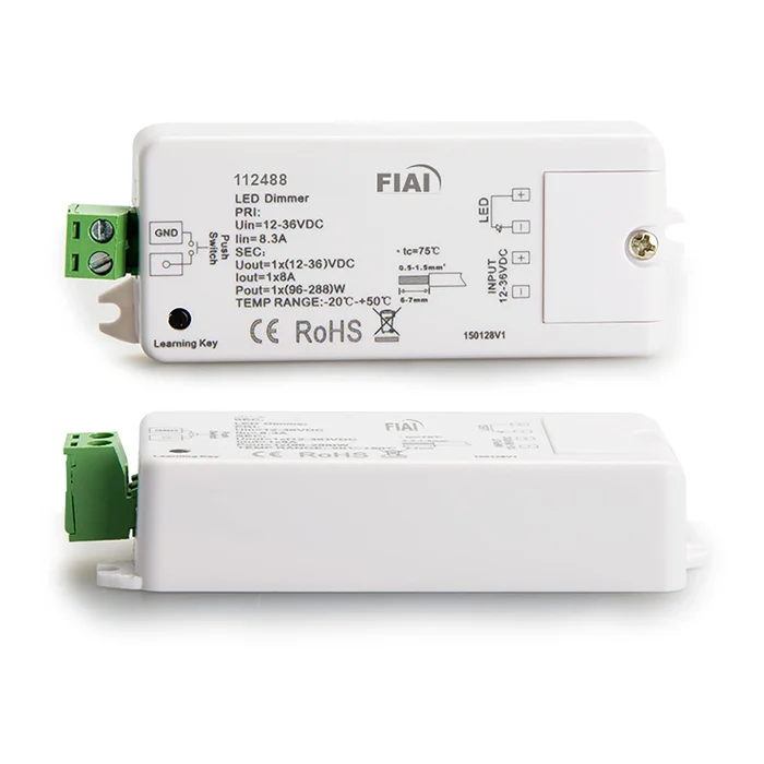 ISOLED Sys-One Funk/Push PWM-Dimmer 1 Kanal 12-36V 8A 48V 4A