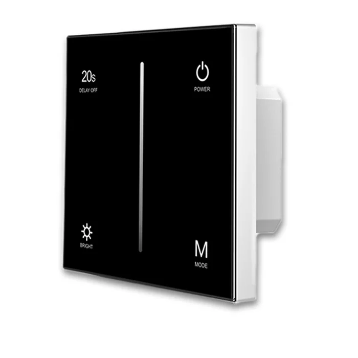 ISOLED Sys-Pro 1 Zone Touch/Funk-Dimmer 230V schwarz 360VA Phasenan-/Abschnitt wählbar