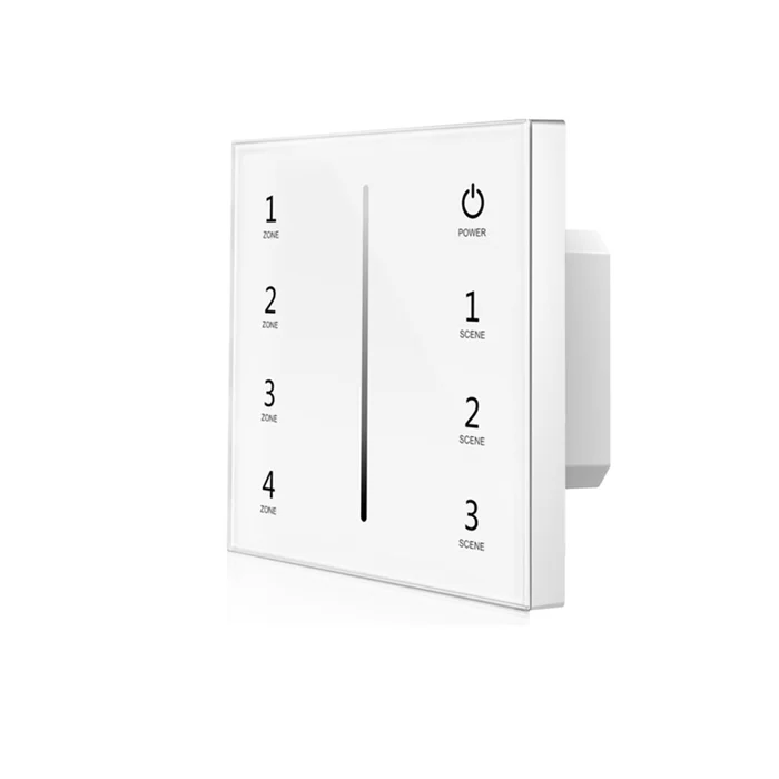 ISOLED Sys-Pro 4 Zonen Einbau-Touch-Funk-Bedienung 4×0-10V Output weiß 85-265V