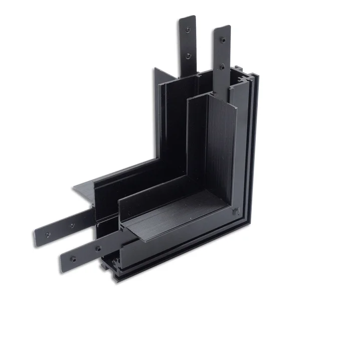 ISOLED Track48 Eckschiene 90° vertikal für Trockenbauschiene schwarz nicht stromführend