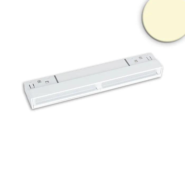 ISOLED Track48 Wallwasher 22cm weiß 12W 100° asymetrisch 48V DC 3000K CRI90 Line+ DALI dimmbar