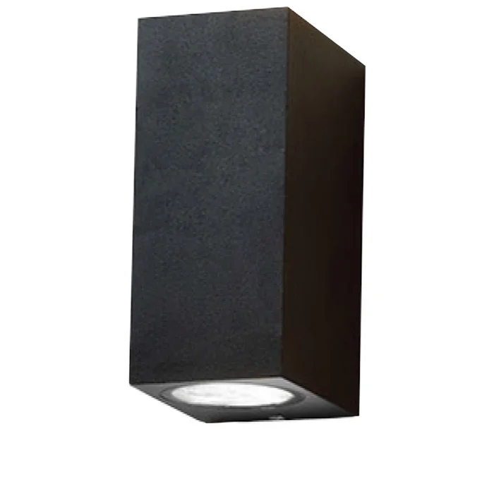 ISOLED Wandleuchte Up&Down 2xGU10 IP54 sandschwarz exkl. Leuchtmittel