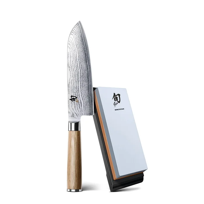 Kai Santokumesser mit Schleifstein Shun Classic White Xmas 2024