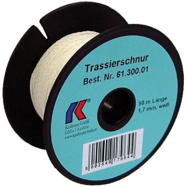 Kaufmann Trassierschnur weiß leicht dehnbar ø 1.5mm Länge 50m