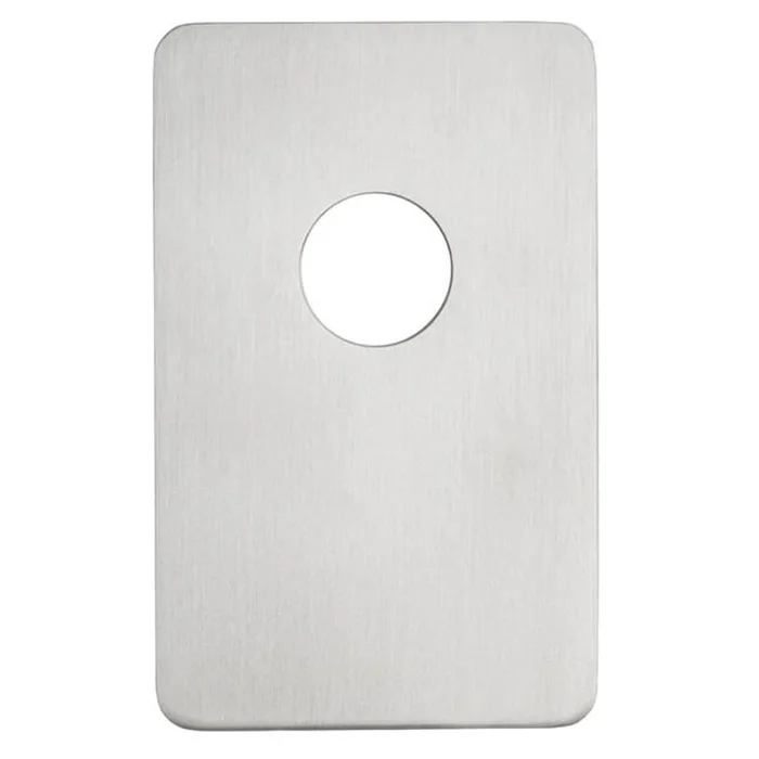 Kleberosette 80 x 50 mm kantig mit Rundloch 005/615