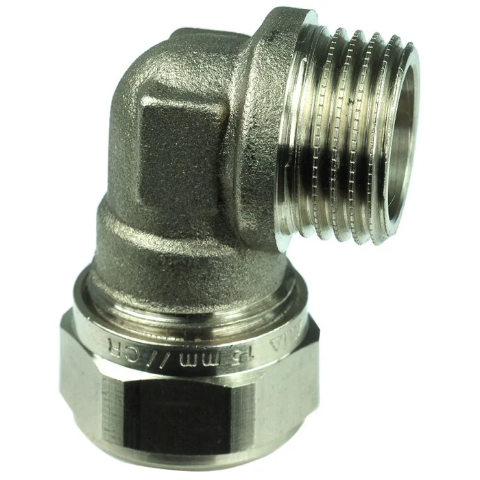 Klemmringkupplung Gelia Angle Außengewinde für Kupferrohre