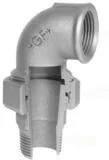 Knieholländer Nr. 98, IG/AG 5/4″, 90°, verzinkt, konisch dichtend