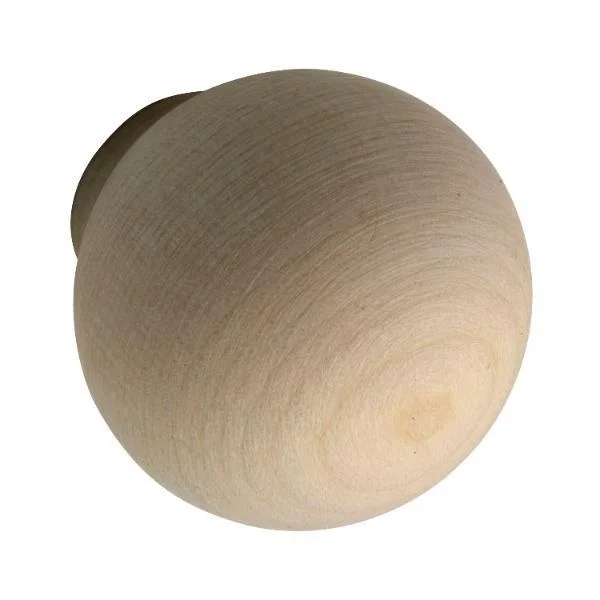 Knopf Olwen ø 35 mm, Tiefe 38 mm, Ahorn roh