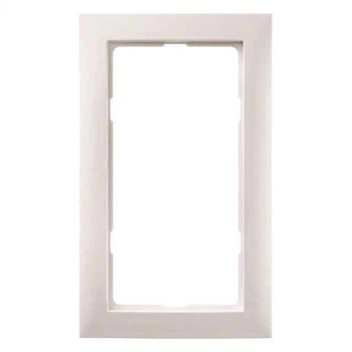 KNX S.1 Rahmen mit großem Ausschnitt polarweiß glänzend
