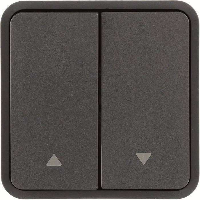 KNX W.1 Wippe für Taster-BA 2fach mit Pfeil-Bedruckung doppelt grau