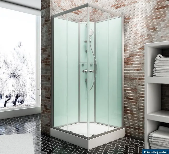 Komplettdusche Eckeinstieg 88x88x202cm
