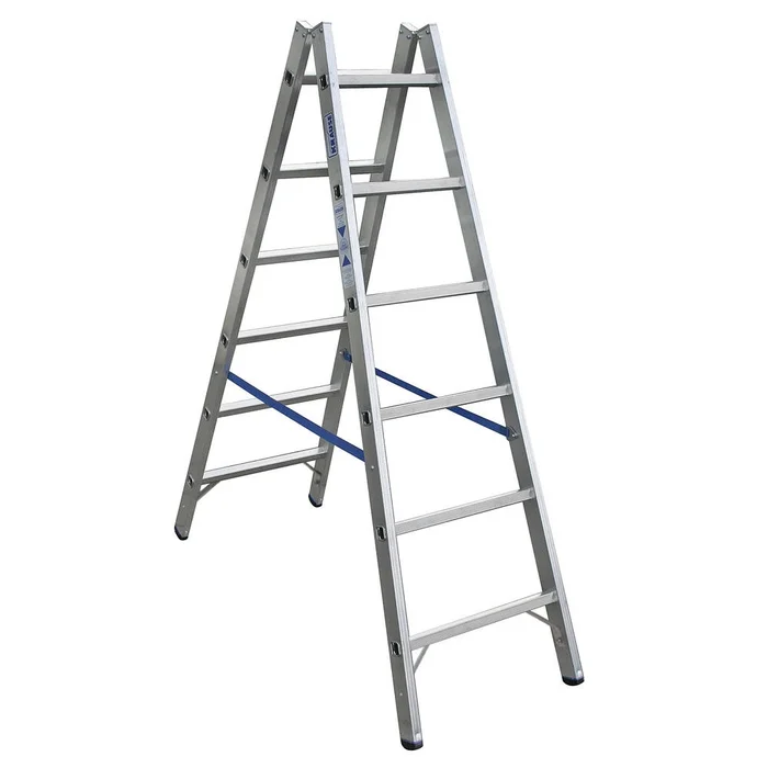 Krause Alu Sprossen-Doppelleiter 2 x 6 Sprossen 124906