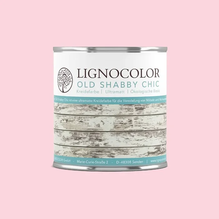 Kreidefarbe Old Shabby Chic Romantik Rosa 0,5kg