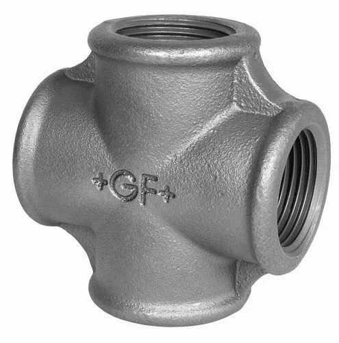 Kreuz-Stück Nr. 180, 5/4″, verzinkt